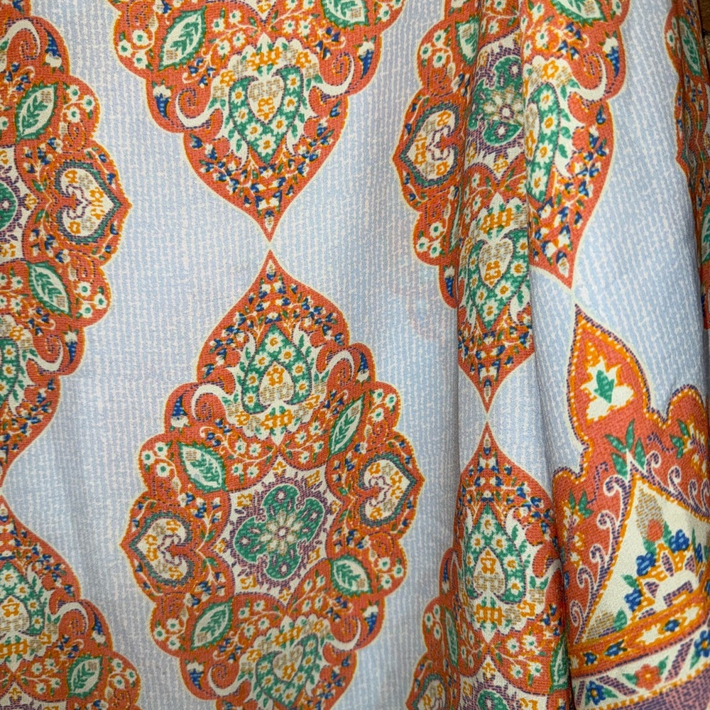 Cynthia Rowley Orange and Blue Patterned Tunic - Picture 4 of 5